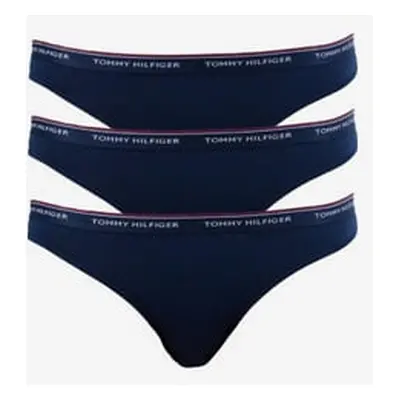 Sada tří dámských kalhotek v tmavě modré barvě Tommy Hilfiger Underwear