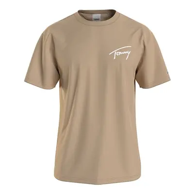 Tommy Jeans T-Shirt - TJM TOMMY SIGNATURE TEE beige