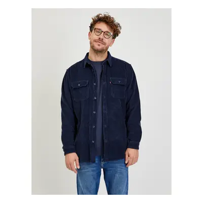 Levi&#39;s Tmavě modrá pánská manšestrová košile Levi's® Jackson Worker - Pánské