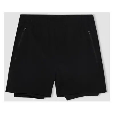 DEFACTO Fit Slim Fit Slim Fit Sports Tights Woven Shorts