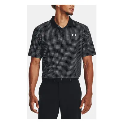 Under Armour Tričko UA Perf 3.0 Printed Polo-BLK - Pánské