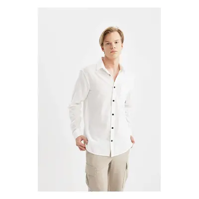 DEFACTO Regular Fit Cotton Long Sleeve Shirt