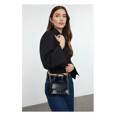 Trendyol Black Textured Cross Strap Women's Mini City Bag