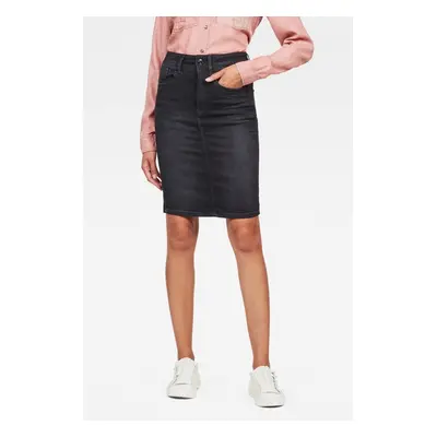 G-STAR Skirt - Lynn Slim Skirt Black-Grey