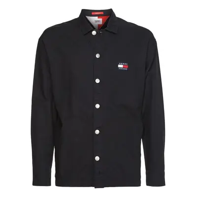 Tommy Jeans Shirt - TJM TWISTED FLAG OVERSHIRT black