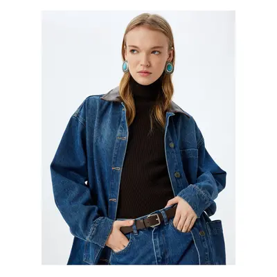 Koton Dark Indigo Women's Jacket