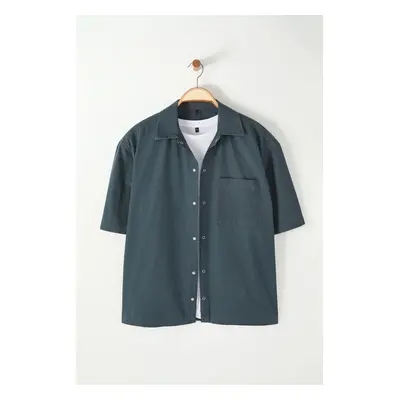 Trendyol Anthracite Boxy Shirt