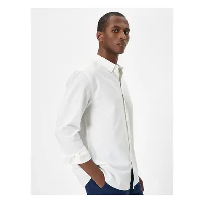 Koton Long Sleeve Shirt Classic Cuff Collar Buttoned