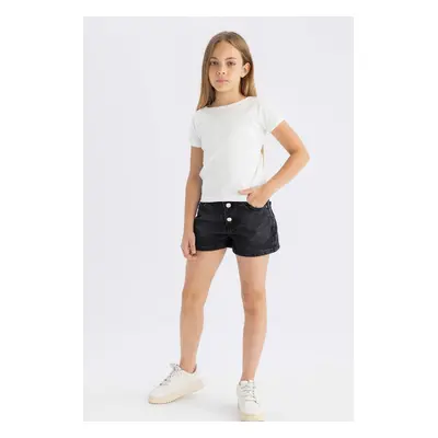 DEFACTO Girl's Mom Fit Jean Shorts