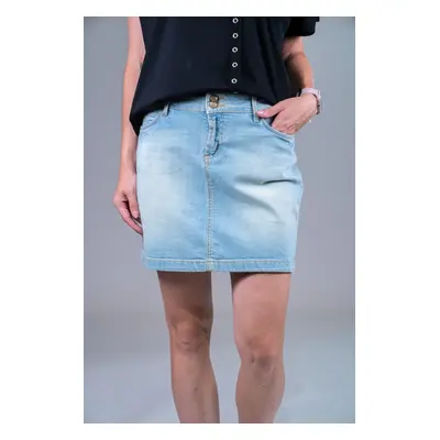 Tommy Hilfiger Skirt - milan skirt beac light blue