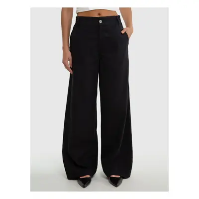 Big Star Woman's Wide Trousers Non Denim