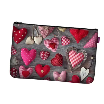 Bertoni Unisex's Pocket Cosmetic Bag Valentine Hearts