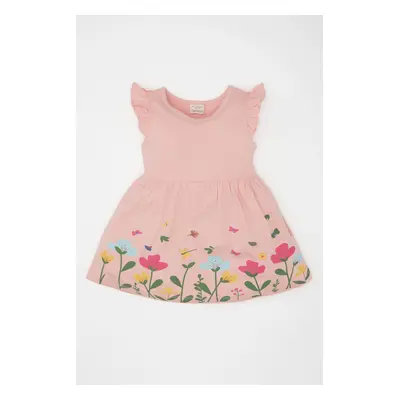 DEFACTO Baby Girl Floral Short Sleeve Dress