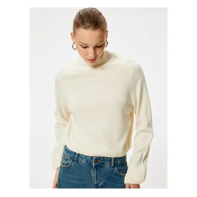 Koton Basic Stand Collar Knitwear Sweater Long Sleeve