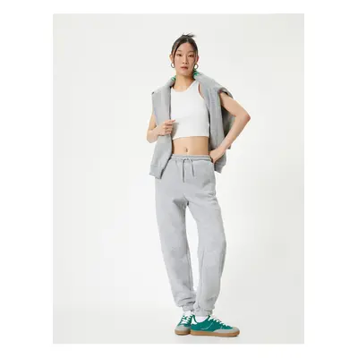 Koton Jogger Sweatpants with Tie Waist Pocket