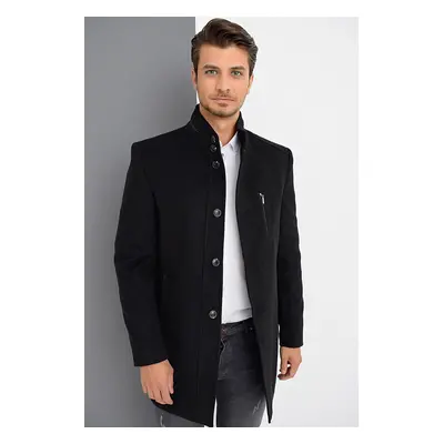 PLT8386 DEWBERRY MEN'S COAT-BLACK