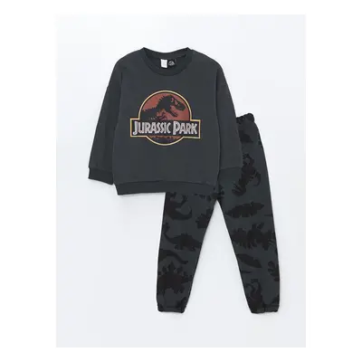 LC Waikiki LCW Crew Neck Jurassic Park Printed Baby Boy Tracksuit