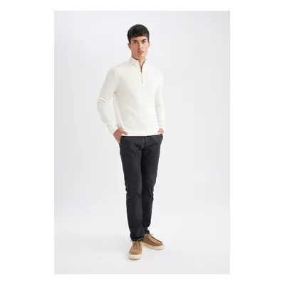 DEFACTO Chino Trousers Regular Fit Pocket Straight Leg