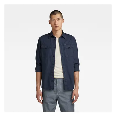 G-STAR Shirt - Marine slim shirt l\s blue