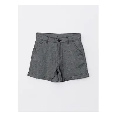 LC Waikiki Girls' Patterned Gabardine Shorts