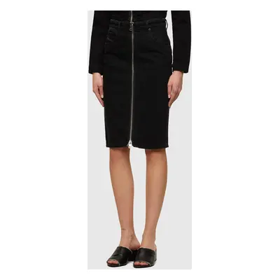 Diesel Skirt - DE-PENCIL-ZIP SKIRT black