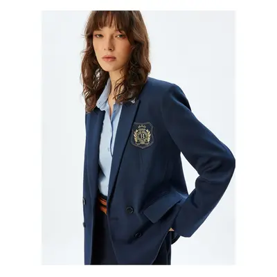 Koton Navy Blue Women's Jacket