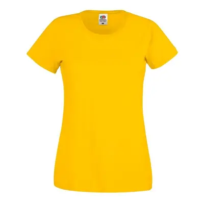 Yellow Women's T-shirt Lady fit Original Fruit of the Loom