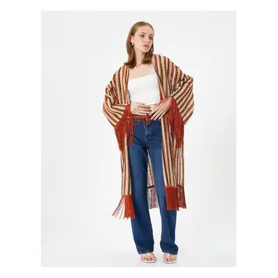 Koton Tassel Detailed Ethnic Look Oversize Kimono