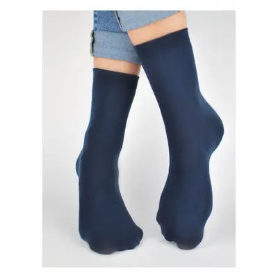 NOVITI Unisex's Socks SB005-U-03 Navy Blue