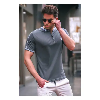 Madmext Smoked Polo Neck Men's T-Shirt