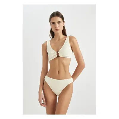 DEFACTO Fall in Love Regular Fit Wrinkled Bikini Bottom