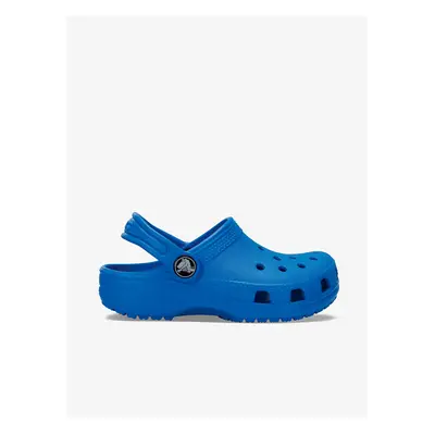 Modré dětské pantofle Crocs - Holky