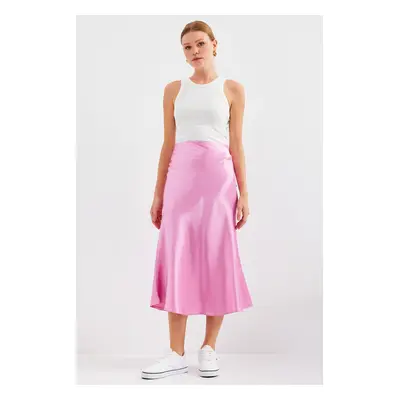 Bigdart Satin Skirt - Pink