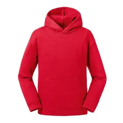 Red Authentic Russell Hooded Sweatshirt for Children