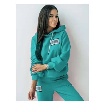 Turquoise sweatshirt Cocomore cmgBZ1201b.R70