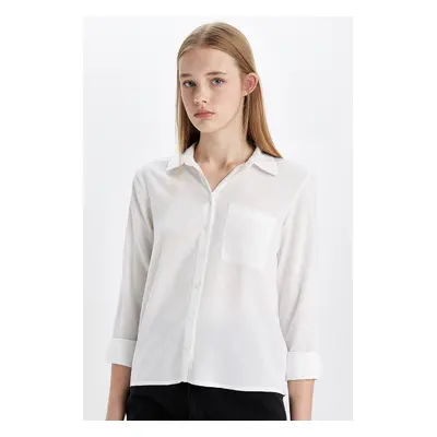 DEFACTO Regular Fit Basic Long Sleeve Shirt