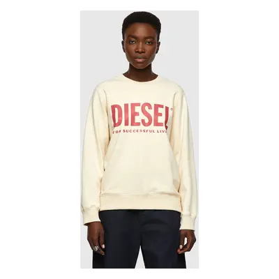 Sweatshirt - Diesel FANGSECOLOGO SWEATSHIRT beige