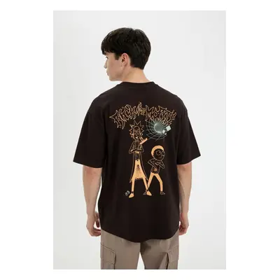 DEFACTO Rick And Morty Comfort Fit Crew Neck Short Sleeve T-Shirt