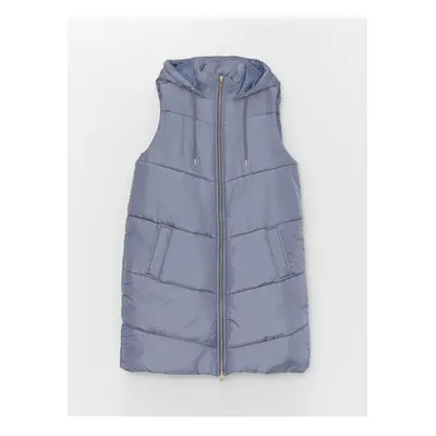 LC Waikiki Women's Hooded Plain Puffer Vest