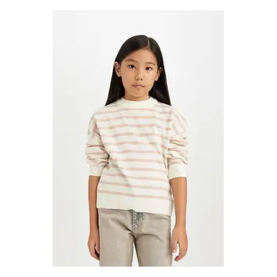 DEFACTO Girls Regular Fit Crew Neck Sweater