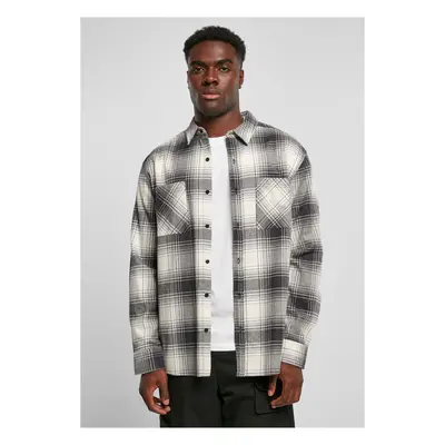 Mock Check Shirt bílá písková/černá