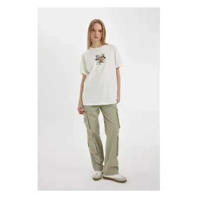 DEFACTO Straight Fit Cargo Gabardine Trousers