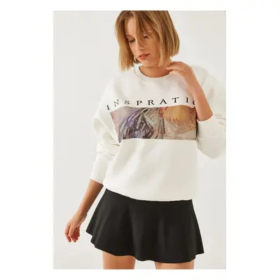 Bianco Lucci Women's Printed Sweatshirt MBHS020