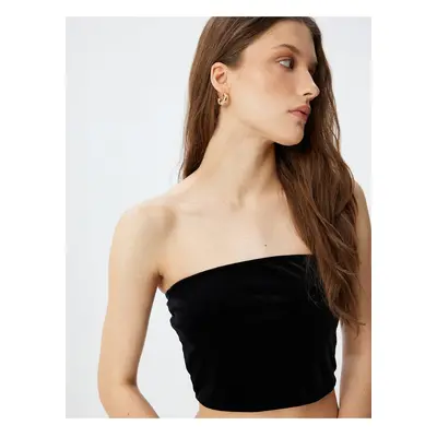 Koton Slim Fit Strapless Crop Top