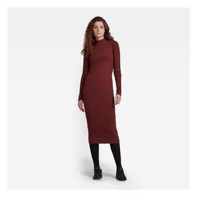 G-STAR Dress - Moon rib 5x2 r burgundy