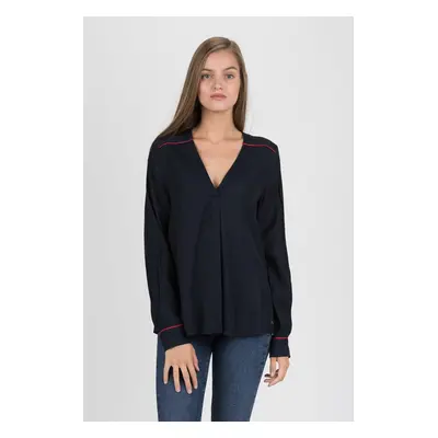 Tommy Hilfiger Blouse - HERMOSA BLOUSE LS dark blue