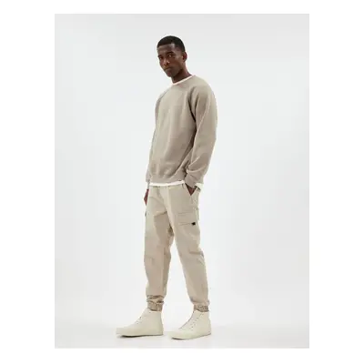 Koton Jogger Pants Cargo Pocket Detailed Lace Waist Cotton