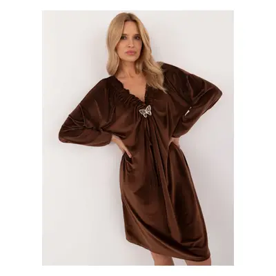 Dress-DHJ-SK-19890.86P-brown