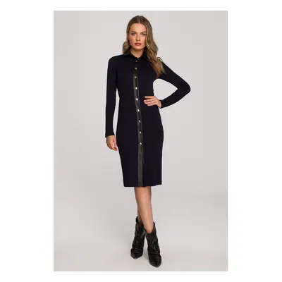 Stylove Woman's Dress S322 Navy Blue