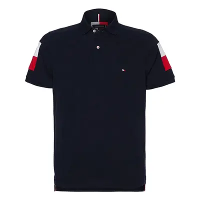 Tommy Hilfiger Polo shirt - GS SLEEVE COLOR BLOCK SLIM POLO dark blue